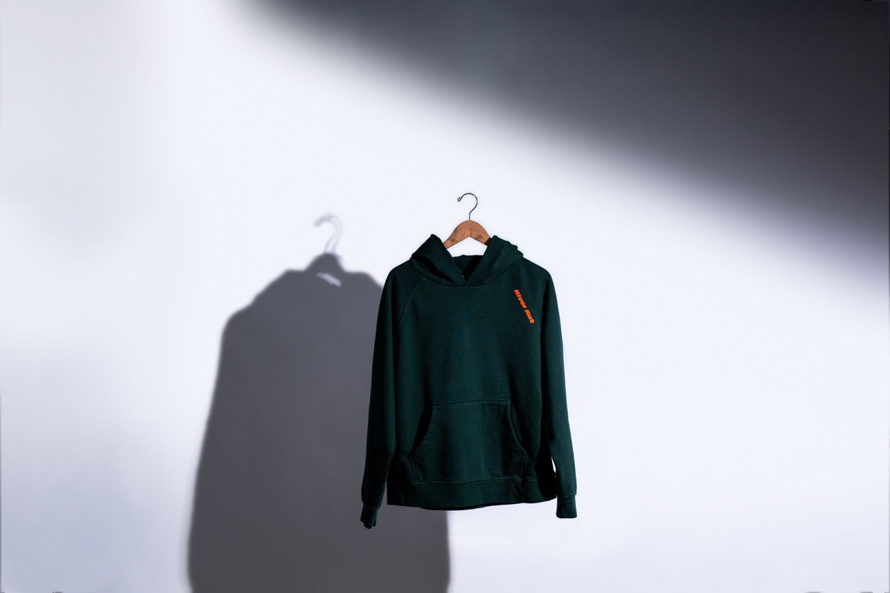 French Terry Hoodie Hood Logo Design