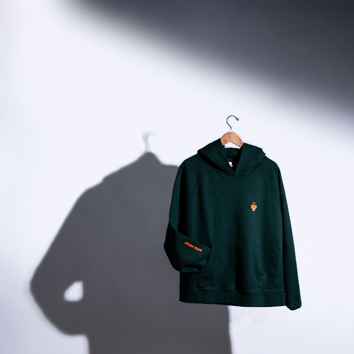 French Terry Hoodie w/ Sleeve Logo Design