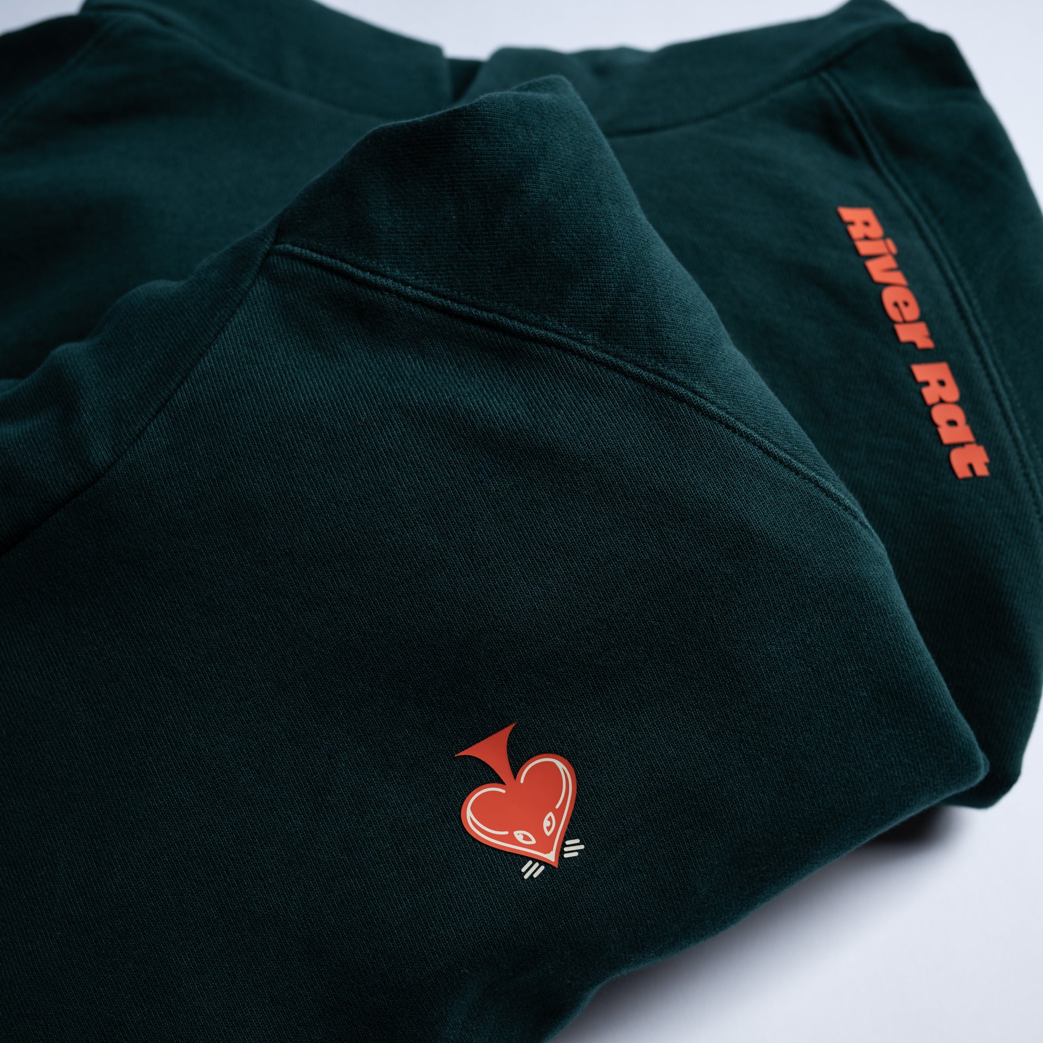French Terry Hoodie w/ Sleeve Logo Design